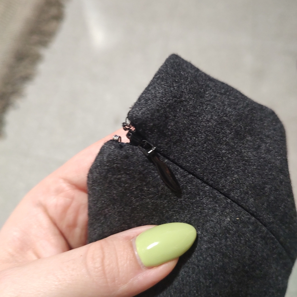 Wilfred grey wool Dorine front wrap mini skirt - Picture 5 of 8